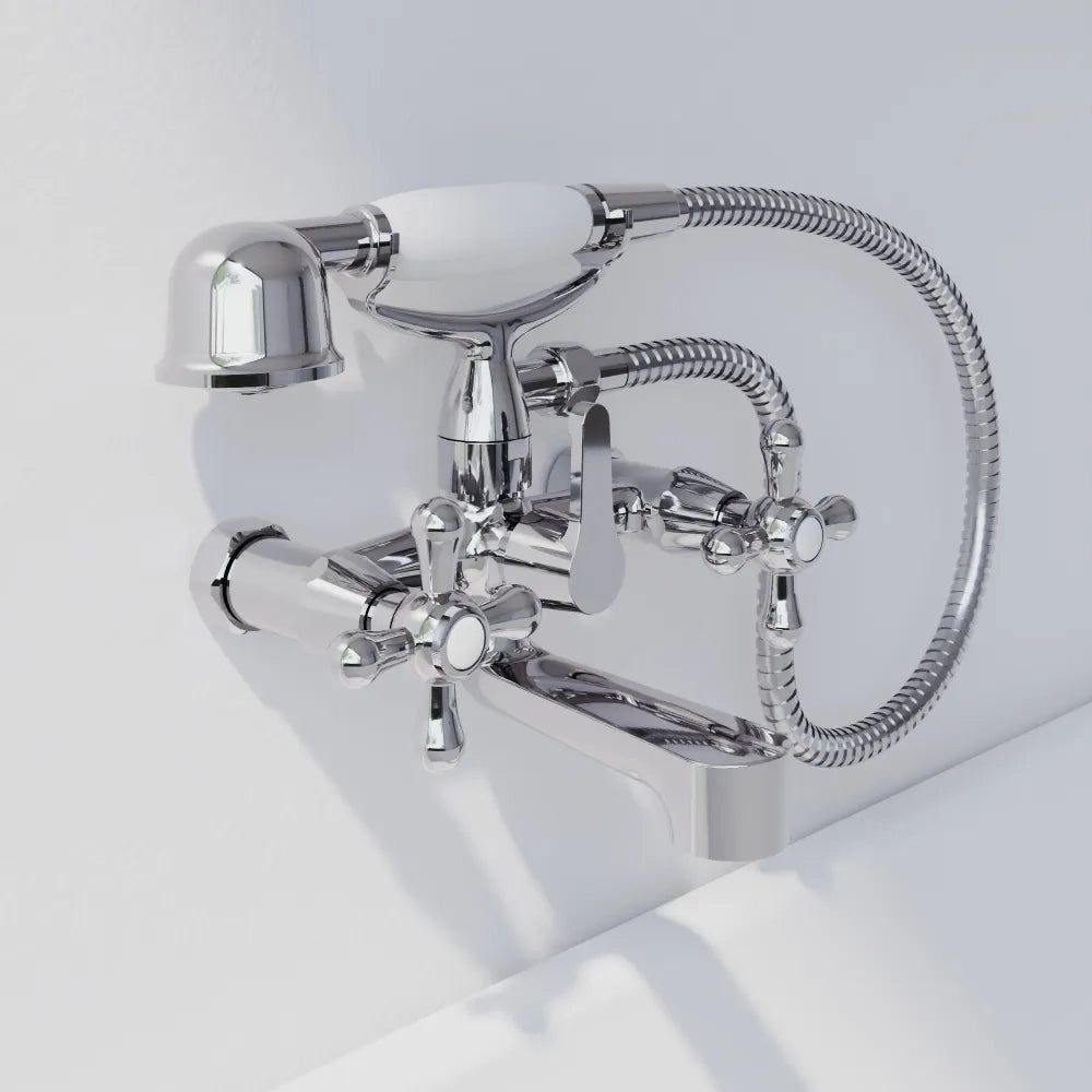 Set miscelatori: lavabo alto bidet ed esterno vasca a muro | Julia