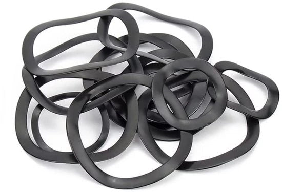 Componenti di compressione in acciaio di carbonio - Prevenzione di parti staccanti - M3x6x0.25mm - 200 pezzi - Ideale per applicazioni meccaniche - Scheda tecnica inclusa