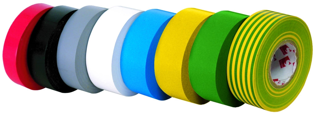 Nastro Isolante Autoestinguente Mm 19 x 25 M Colore Bianco 10 Rotoli