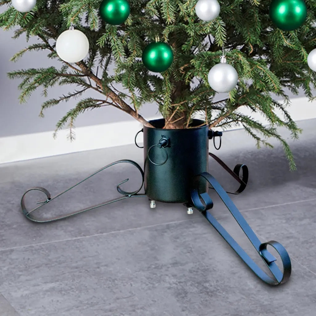 Base per Albero di Natale Verde 58x58x21 cm 331317