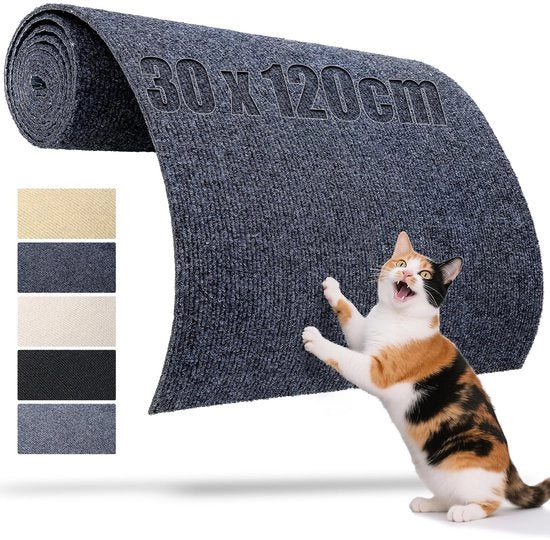 Matto per gatti autoadesivo 120x30 cm Piastra per gatti Piastra per gatti in metallo Piastra per gatti in metallo Grigio scuro Protezione contro le graffiature Per gatti per DIY Piastra per gatti per gatti Piastra per gatti Pianali per gatti