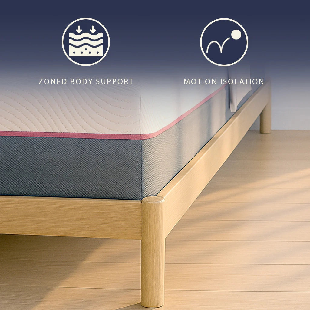 Materasso 120x200 Memory Breeze e Molle Insacchettate | Altezza 30 cm |  Sfoderabile, Anallergico e Traspirante | Made in Italy