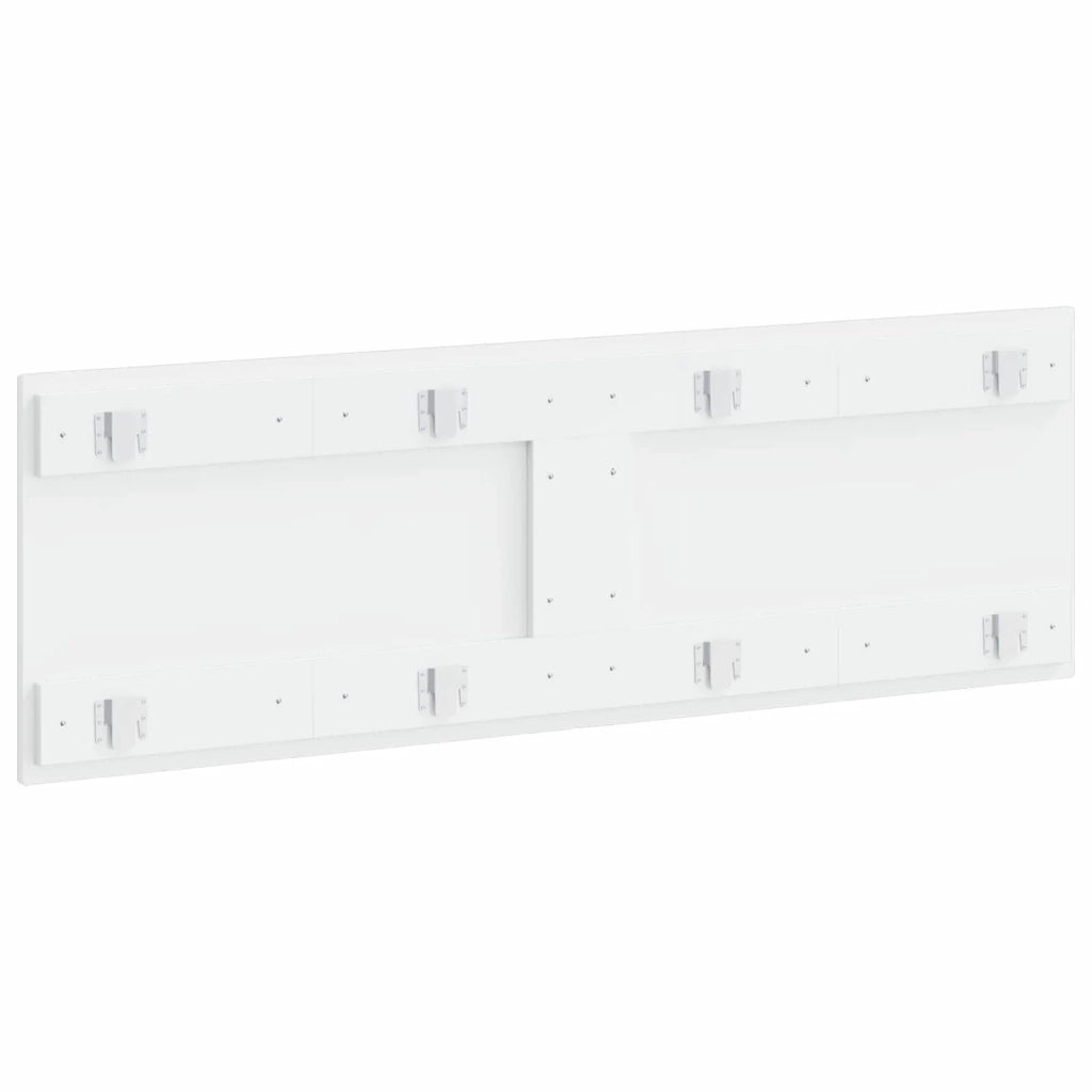 Testiera da Muro EDE Bianco Lucido Legno ingegnerizzato 896069