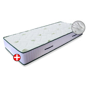 Materasso Memory foam singolo 95x190 cm, materasso DETRAIBILE anatomico, Interno semirigido ANALLERGICO in poliuretano e avvolgente memory, LISA H17cm, 