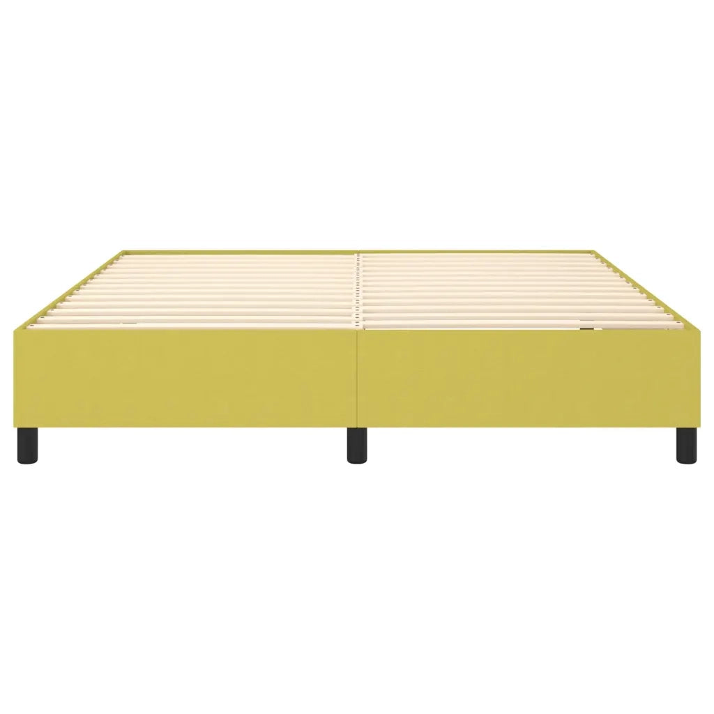 Struttura Letto a Rete a Molle Verde 160x200 cm in Tessuto