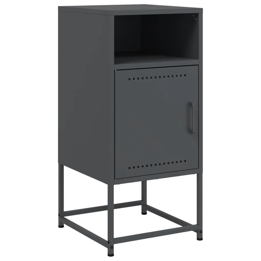 Comodini 2 pz Antracite 36x39x78 cm in Acciaio 846571