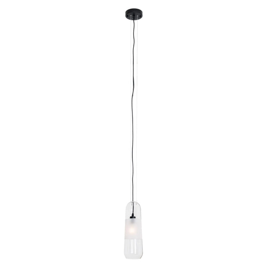 Lampada a sospensione MAURI vetro trasparente E14 Maxlight