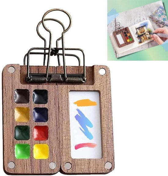 Mini Palette Aquarel con 8 Raster per Artisti