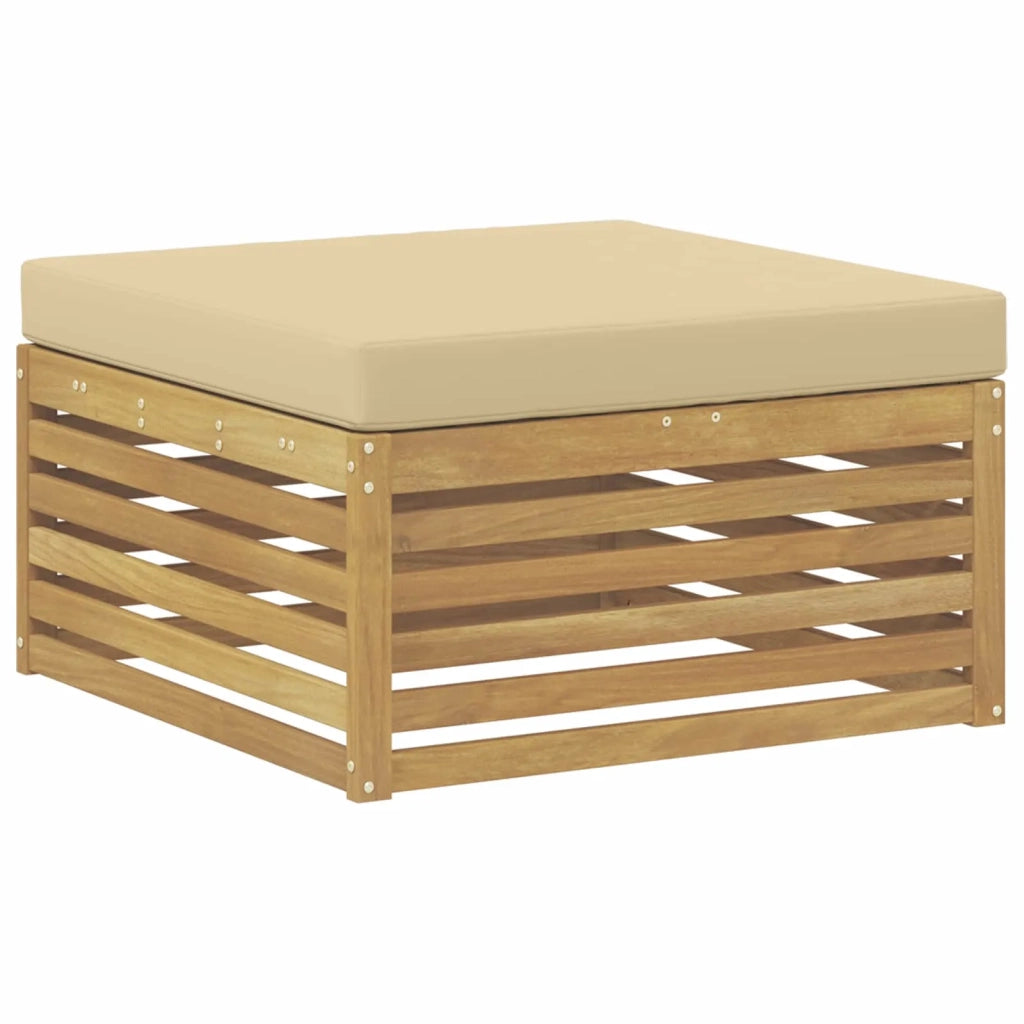 Set di divani da esterno 5 pz Bianco e Beige 3390323