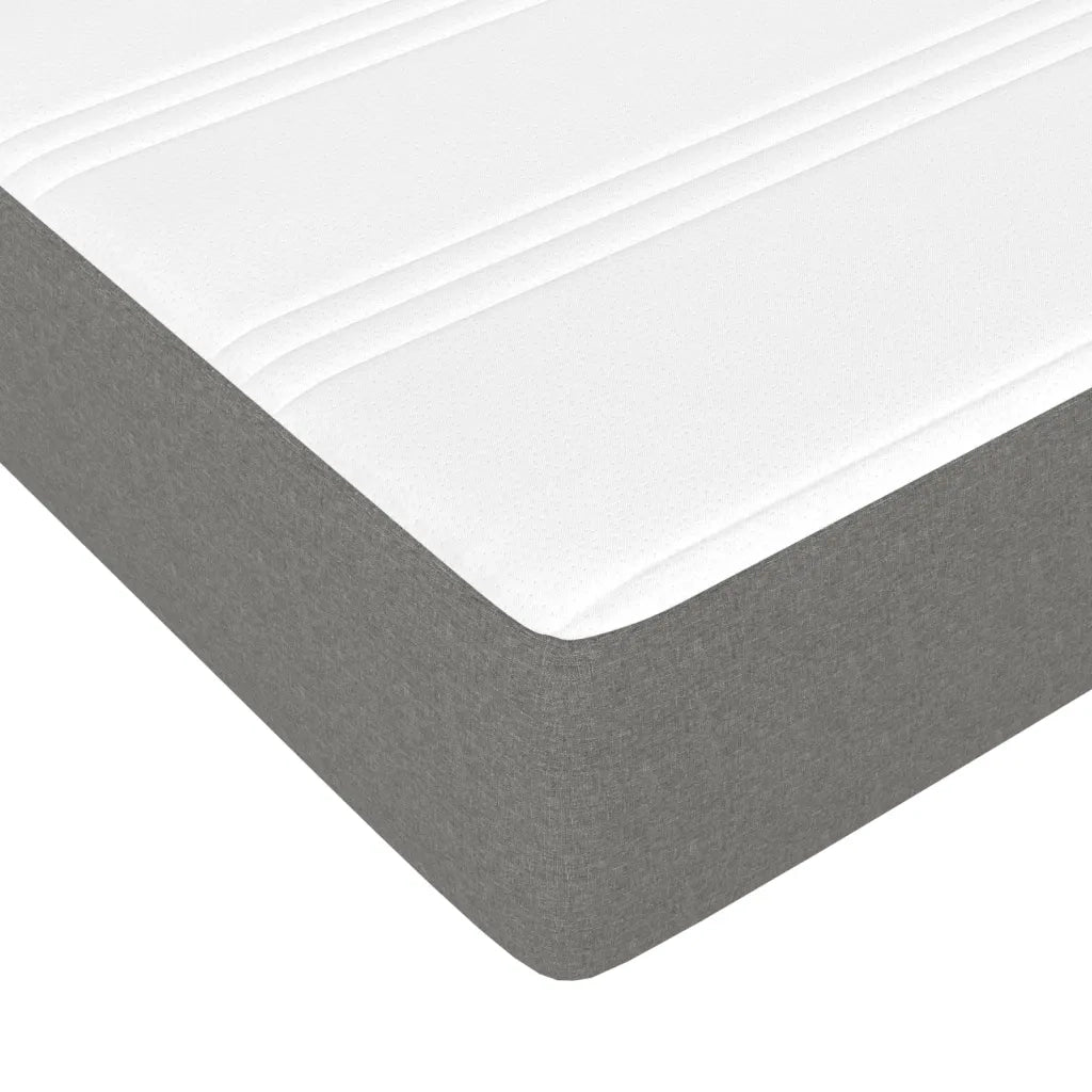 Giroletto a Molle con Materasso Grigio Scuro 80x200 cm Tessuto 3144030