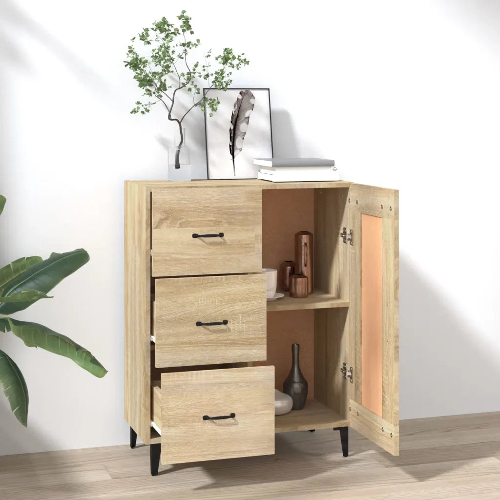 Credenza-Buffet-Armadio da cucina Rovere Sonoma 69,5x34x90 cm in Legno Multistrato 681138
