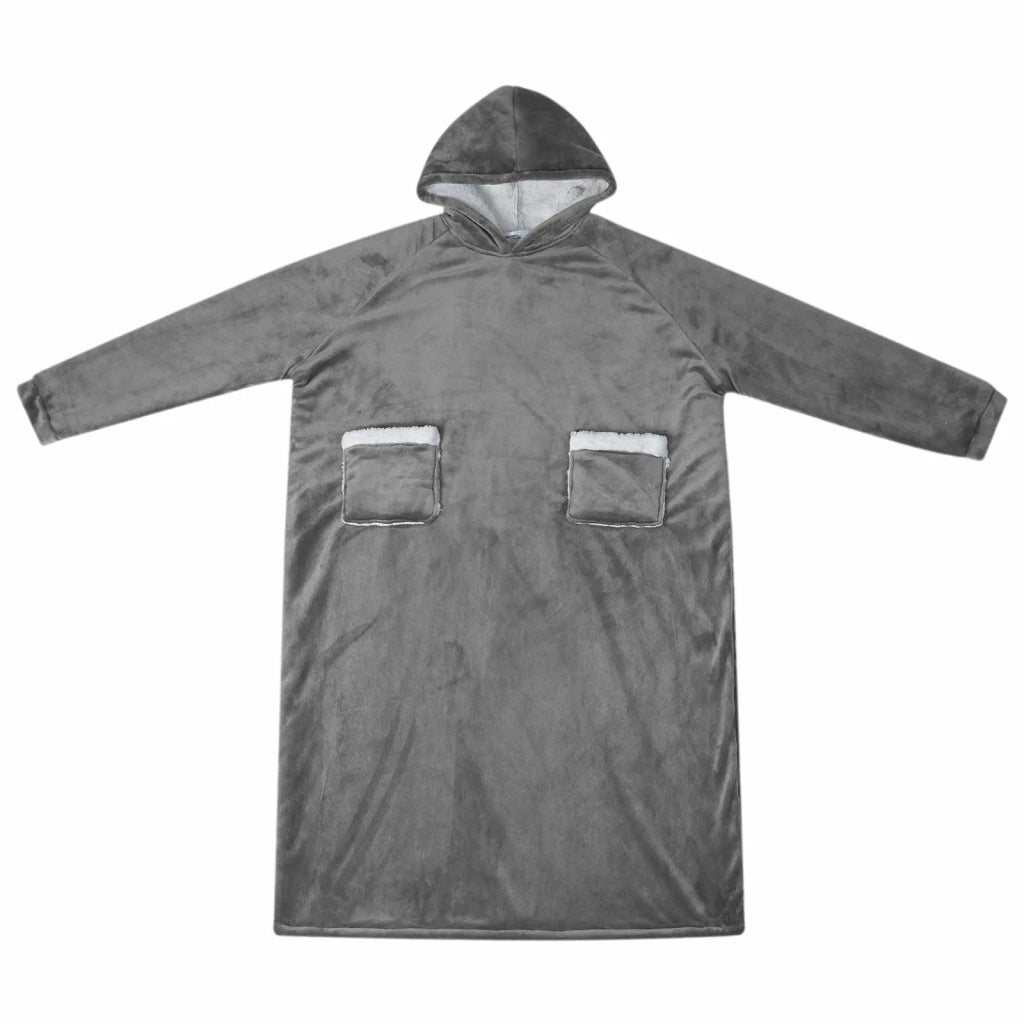 Felpa coperta Grigio scuro L Pile e Flanella 42017192