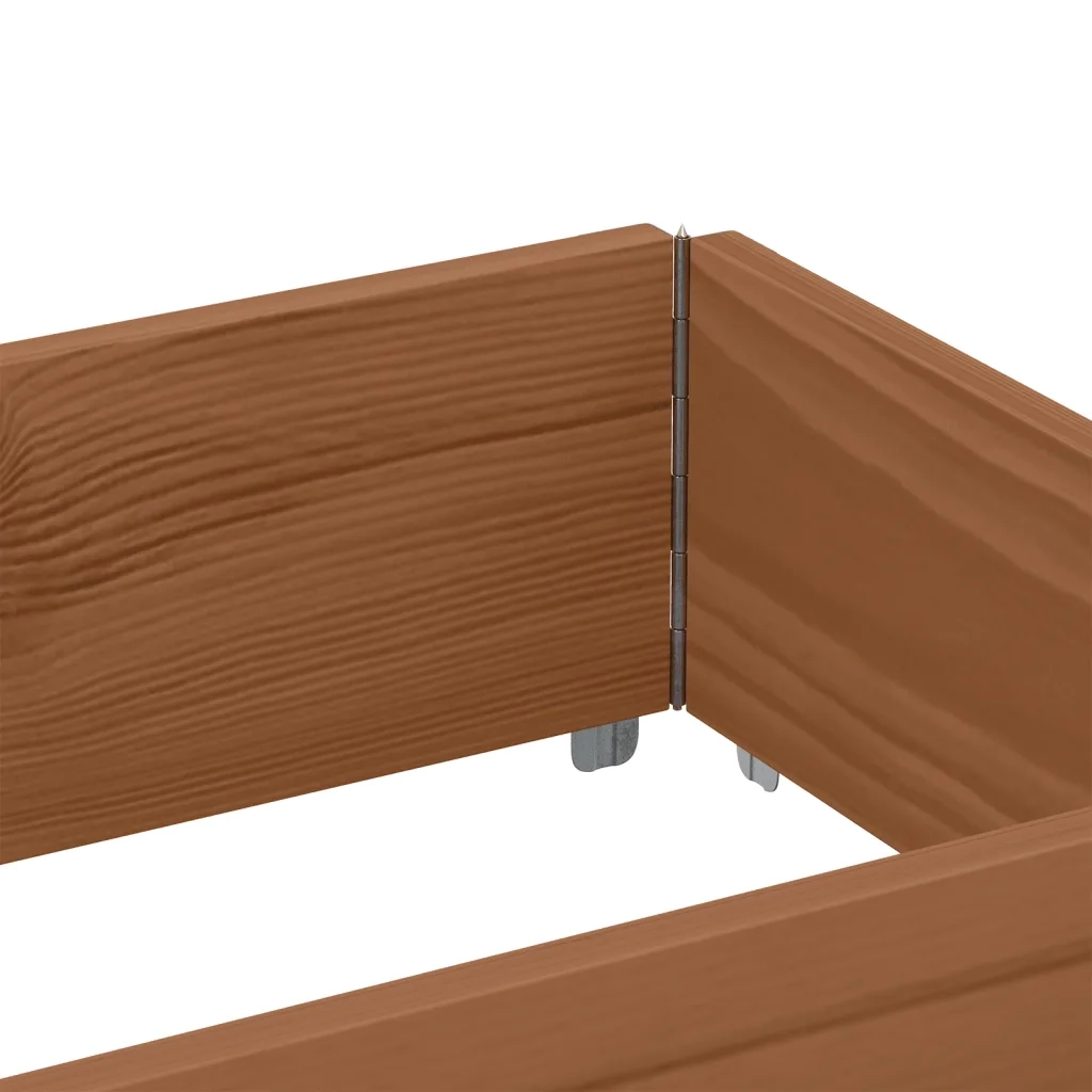 Fioriere | Cassetta per fiori | Poggiapiedi da Giardino Marrone 150x50cm Legno Massello di Pino