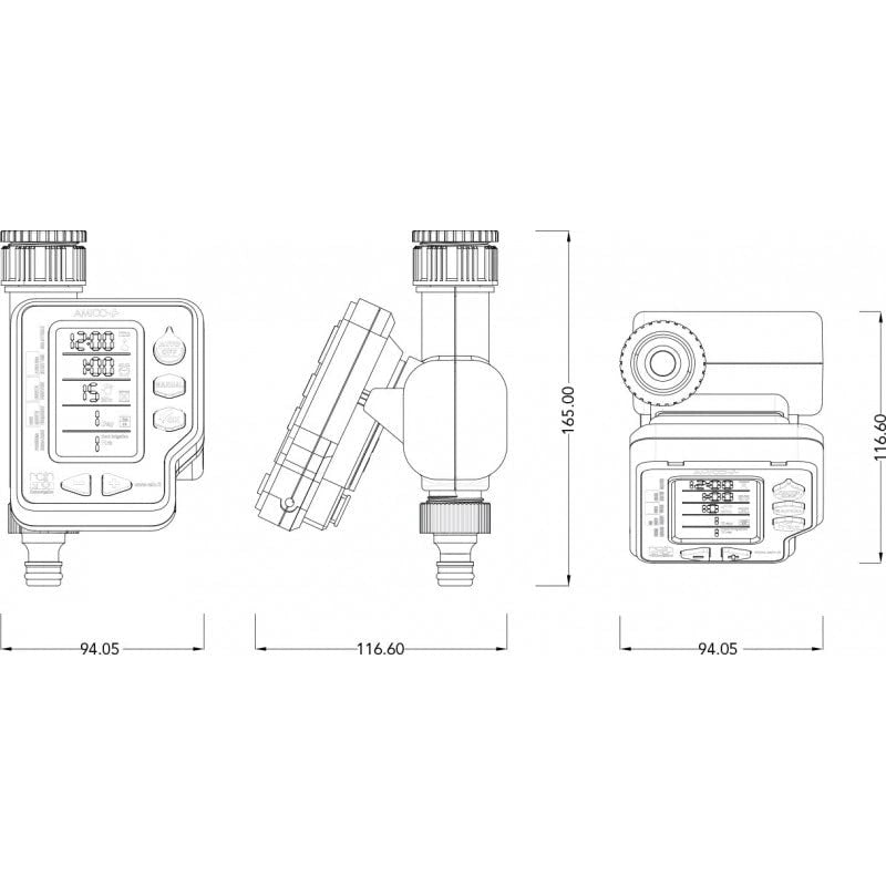 Centralina Programmatore Amico + a Batteria Rain Tap Timer Rain