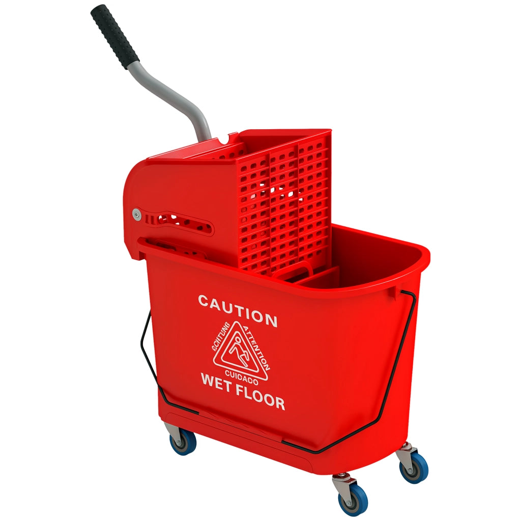 Secchio 20L con Strizzatore e Manico ¨C Zephmum ¨C Rosso