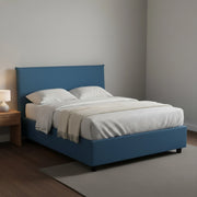 Anyta, Letto Piazza e Mezza Sfoderabile Made in Italy, blu