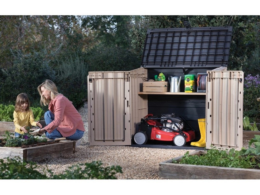 1pz baule porta attrezzi giardino 'store out midi' cm132x71,5x113,5 h cod:ferx.vit51583