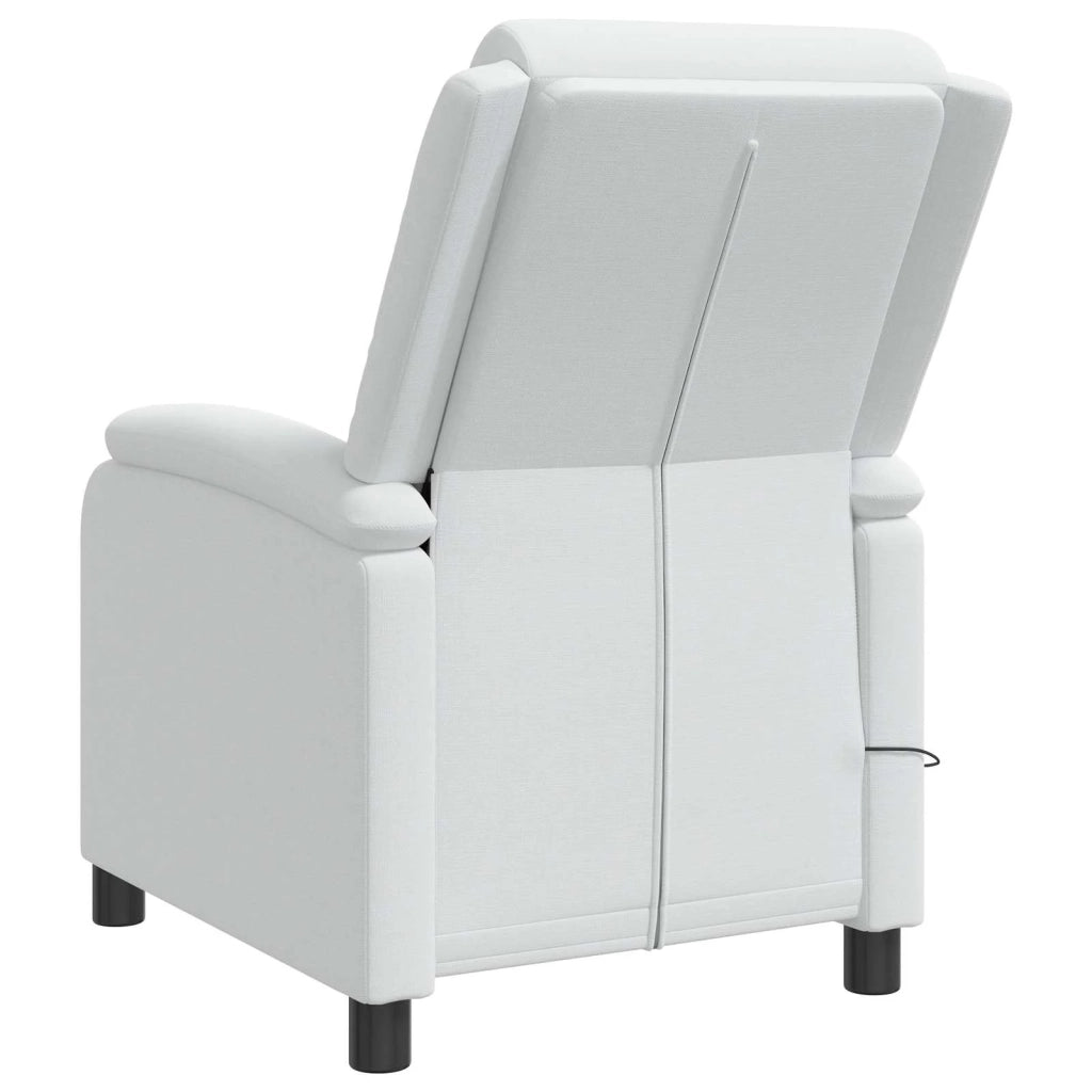 Poltrona Massaggiante Bianco Tessuto 42034878