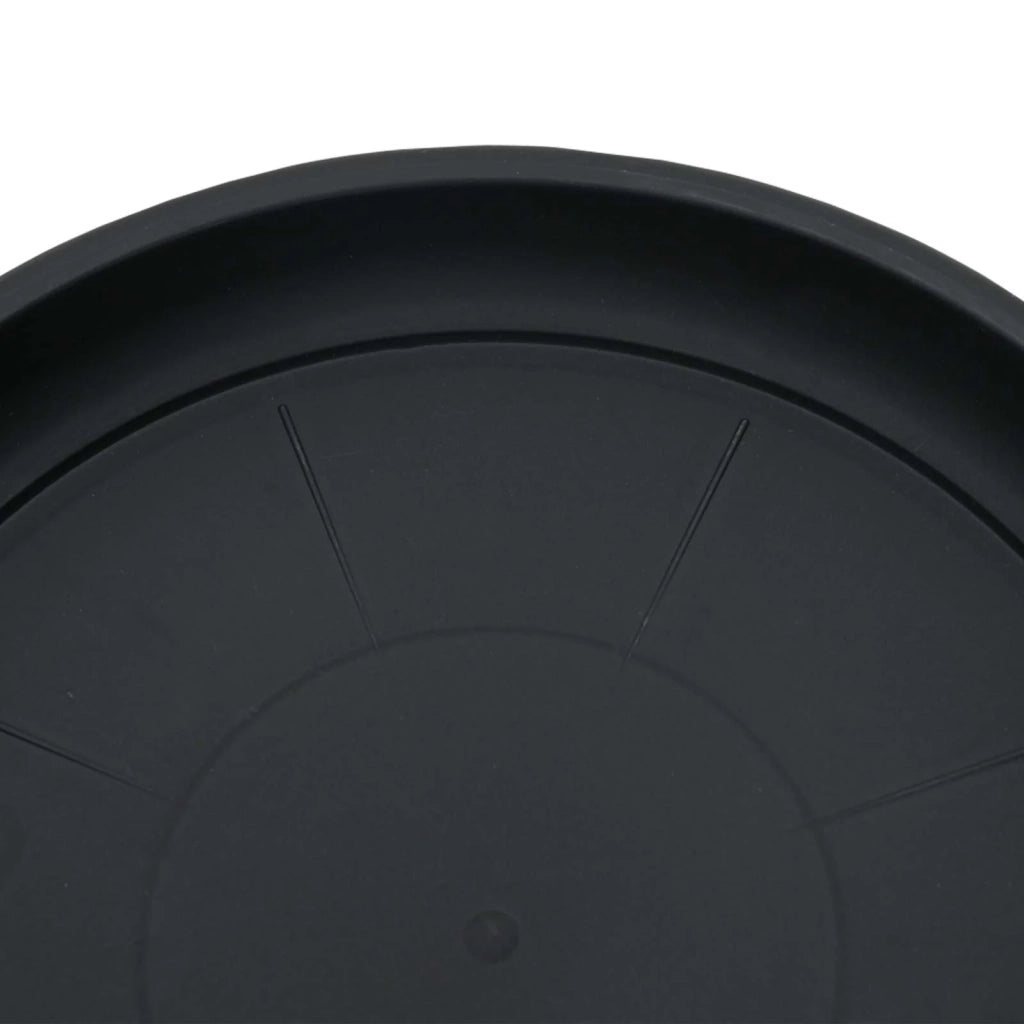 Set di 24 vasi cilindrici moderni per interni/esterni 26 x 21,5 cm plastica nera 02_0056126