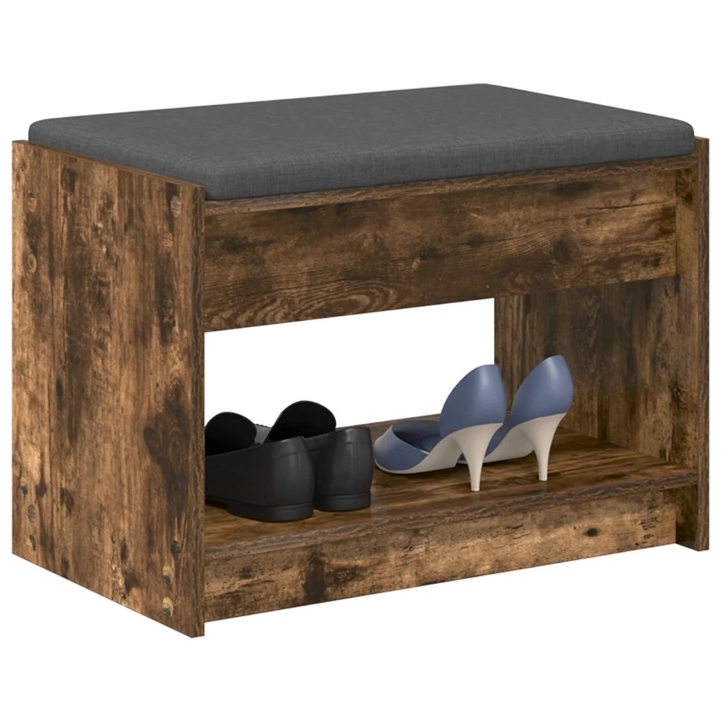 Panca per ingresso Quercia Affumicata 63 x 38 x 45 cm
