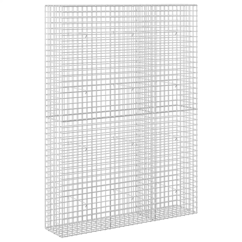 Gabione con filo da 5 mm e rete da 5x5 cm 150x30x200 cm 3464205