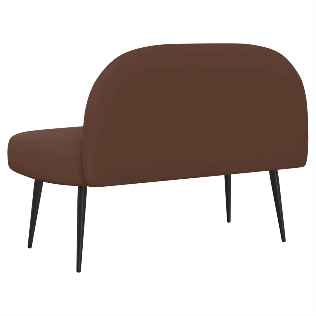 Panchina imbottita con schienale Marrone 110 x 60 x 76 cm 42040800