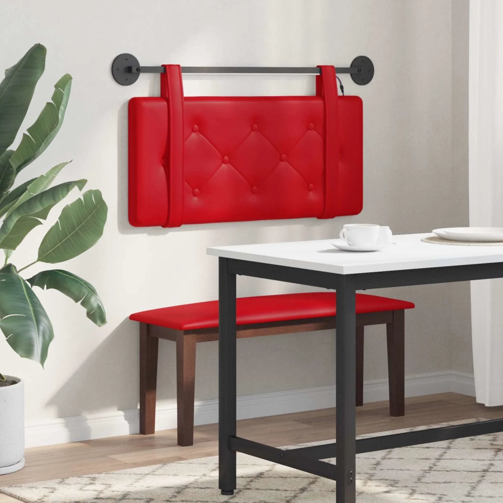 Testiera sospesa Con luce LED Rosso Similpelle 3424102