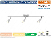 V-TAC VT-813 LAMPADA DA MURO WALL LIGHT LED 13,5W COLORE BIANCO - Colore Luce:Bianco Naturale