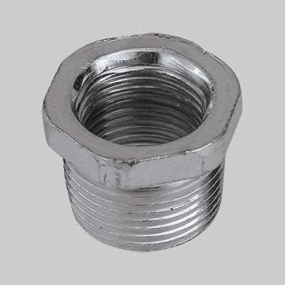 RIDUZIONE CON VITE MASCHIO/FEMMINA ACCIAIO  1/2 x 3/8     MADE IN ITALY