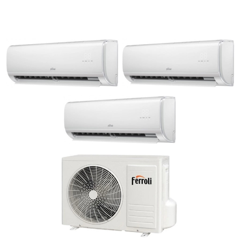 Condizionatore Trial Split Ferroli Giada M 9+9+12 con 27-3 R-32 Wi-Fi Integrato