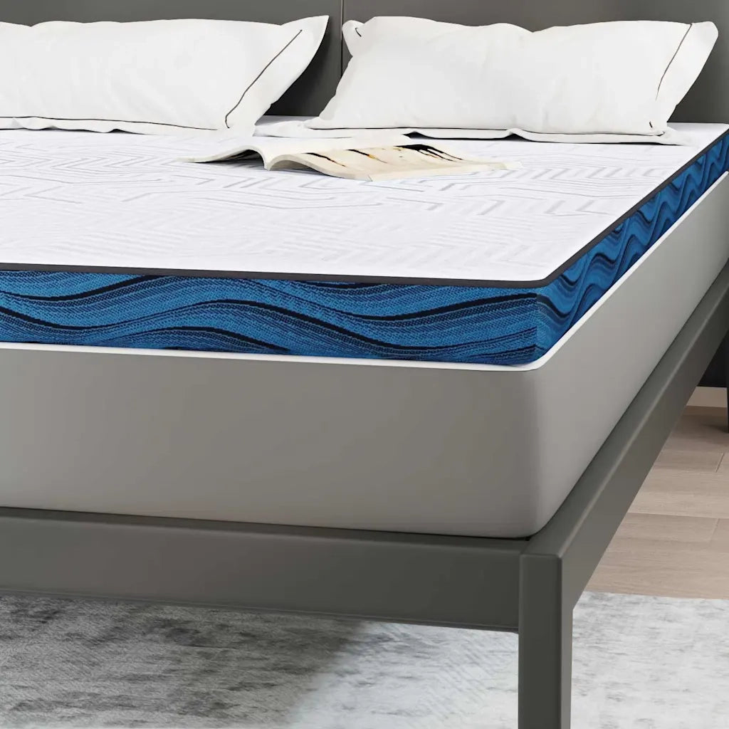 Topper per materasso Bianco 160 x 200 cm Tessuto Jacquard 4106272