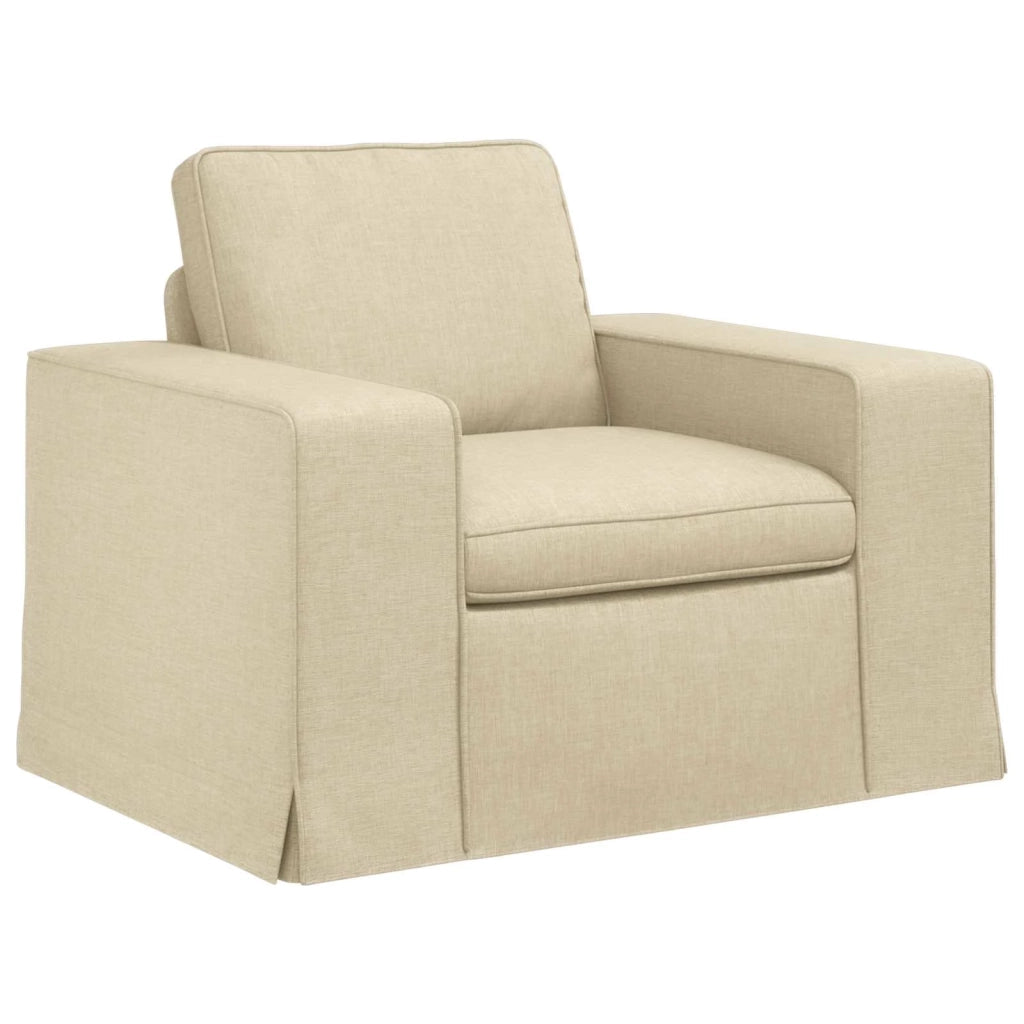 Set di divani 2 pcs Crema 162 x 80 x 82 cm Tessuto 3407505