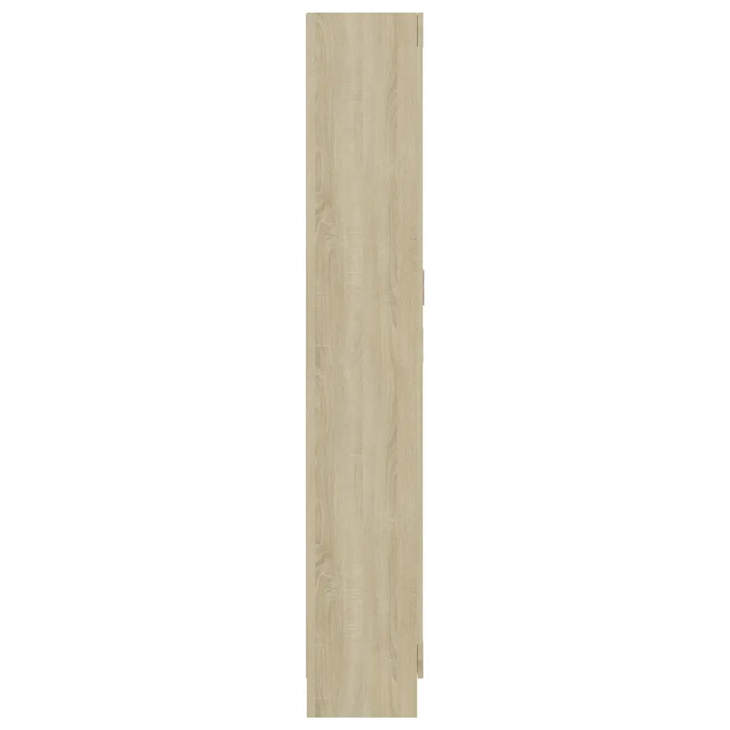 Libreria-Scaffale per Libri-Mobile di Stoccaggio Rovere Sonoma 82,5x30,5x185,5 cm in Legno Multistrato