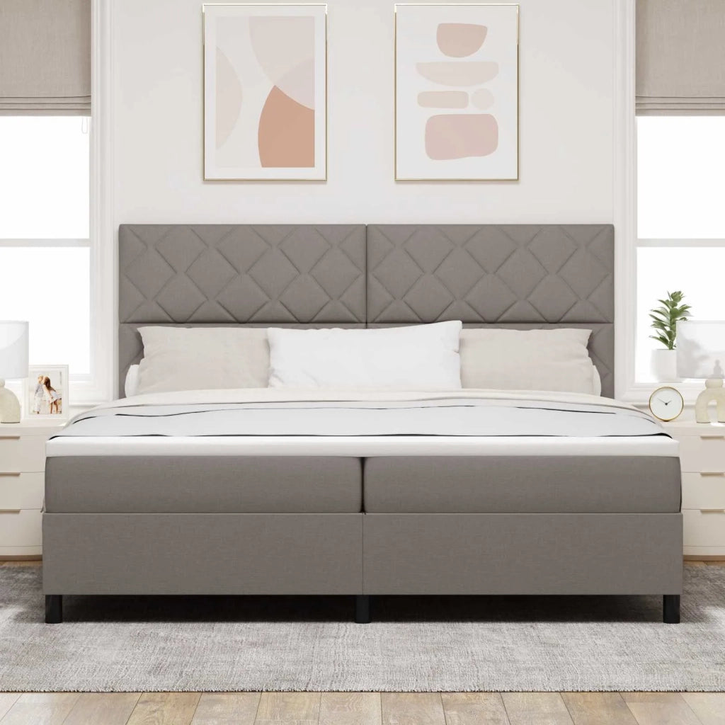 Letto a molle con materasso con led Talpa 200 x 200 cm Tessuto