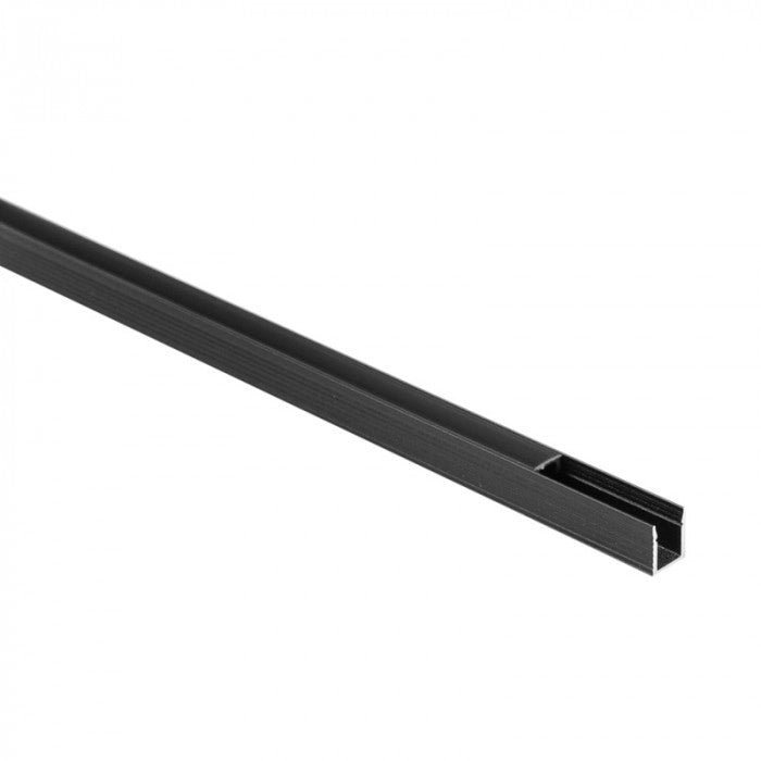Profilo LED NW01 a superficie nero con diffusore 1m Ecolight