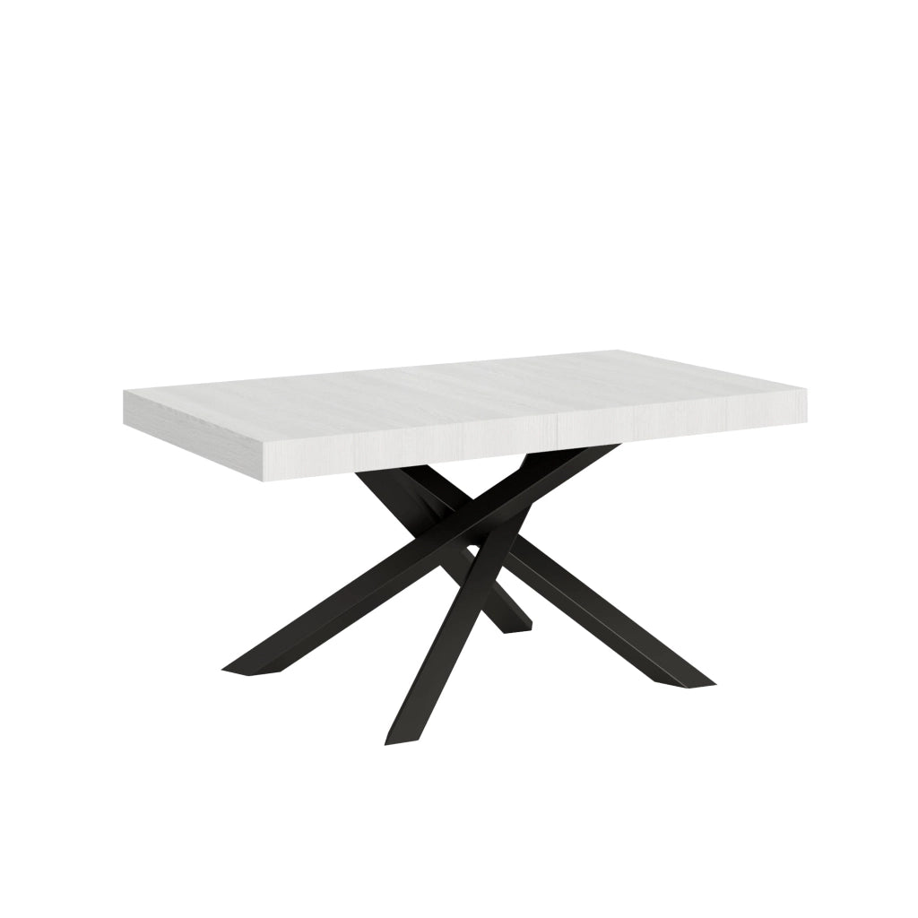 Tavolo Allungabile 160-264x90x77 cm Volantis Bianco Frassino