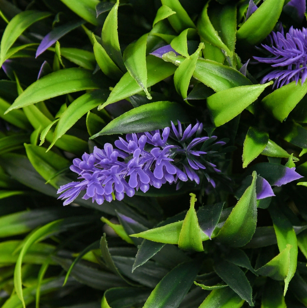 Set di 2 piante artificiali ULEVR lavanda 70 cm con vaso, in plastica verde per interni ed esterni