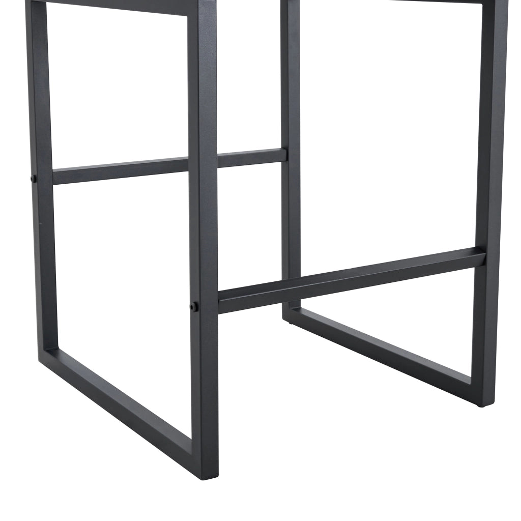 Sedia da Pranzo Nordic Set 2 Pezzi ¨C Xylo ¨C Bianco, Gambe in Metallo Nero, Design Moderno