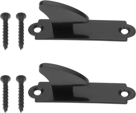 Deurbeslag in Acciaio Inossidabile - Sicuro - Duwithoog - Trappatoio - Protezione per i Bambini - Adatto per le Porte - Argento 2 Pezzi Deurklink con Finitura Resistente allo Sfregio e Materiale di Montaggio