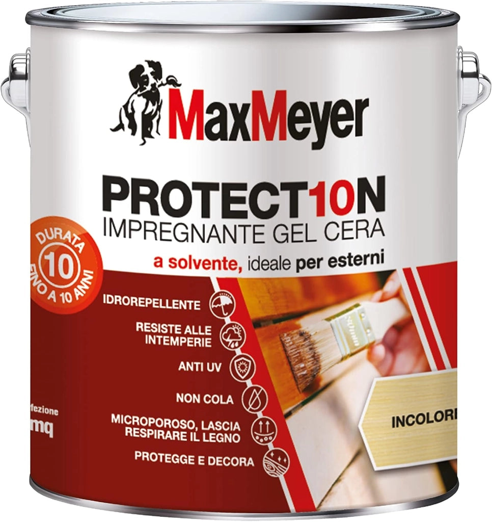 Impregnante Protettivo Legno All'acqua, Incolore, 2.5L