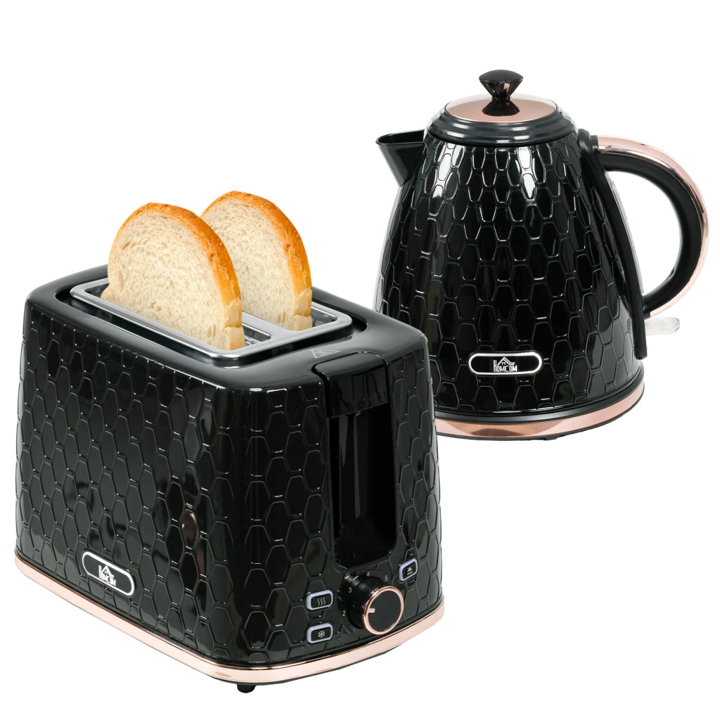 Bollitore e Tostapane Set ¨C Minimal ¨C 1.7L Nero