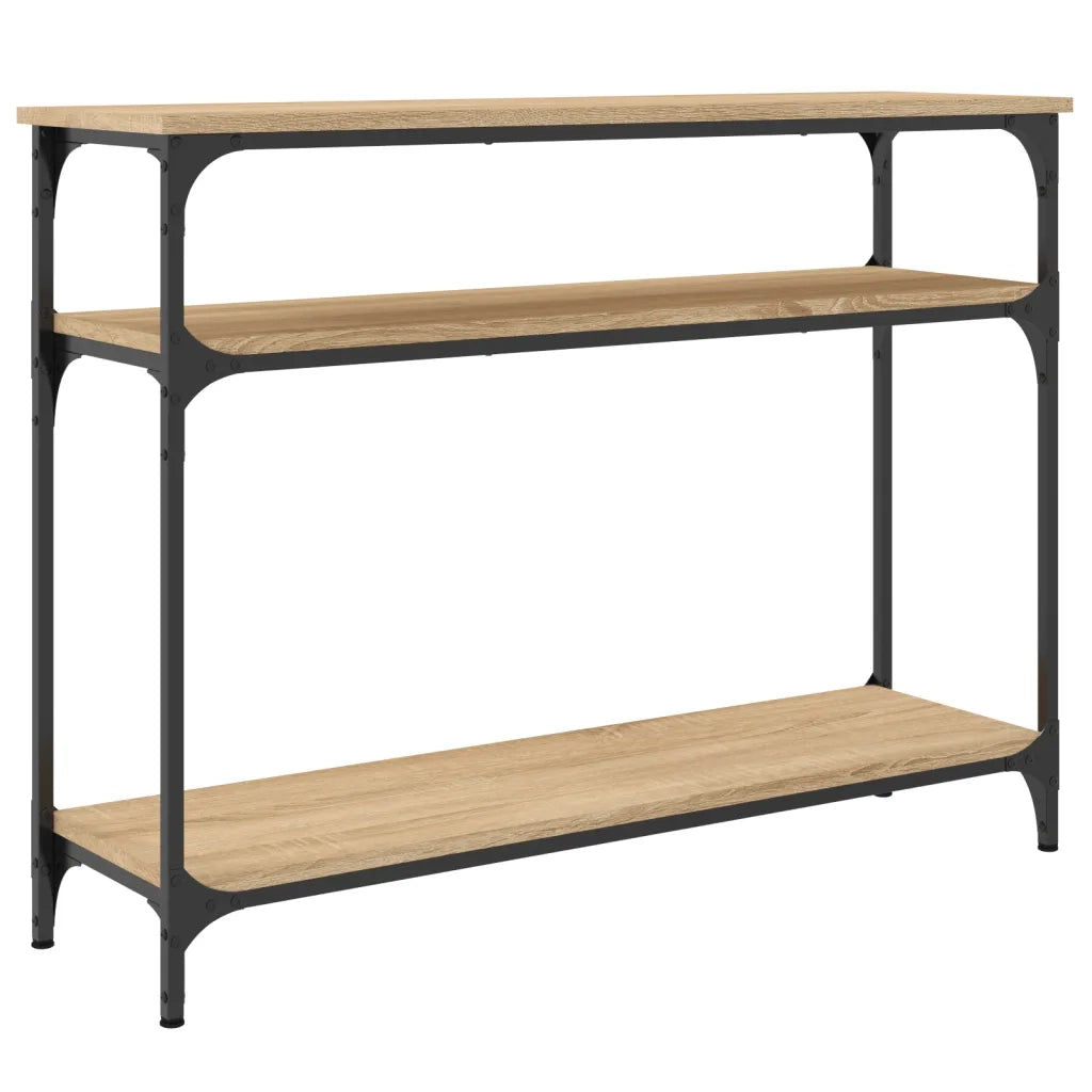 Tavolo Consolle Rovere Sonoma 100x29x75 cm in Legno Multistrato 834036