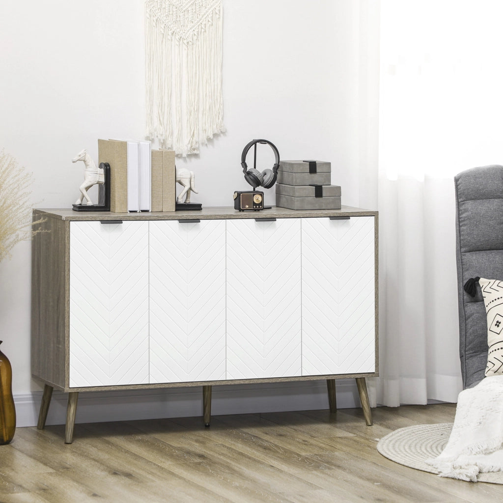 Buffet ¨C Zephmum ¨C Bianco Grigio 120x35x77 cm