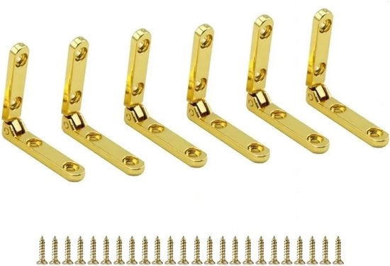 Serrature per cassetti in legno - 6 pezzi - oro