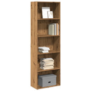 Libreria-Scaffale per Libri-Mobile di Stoccaggio Rovere Artigianale 60x30x189 cm in Legno Multistrato
