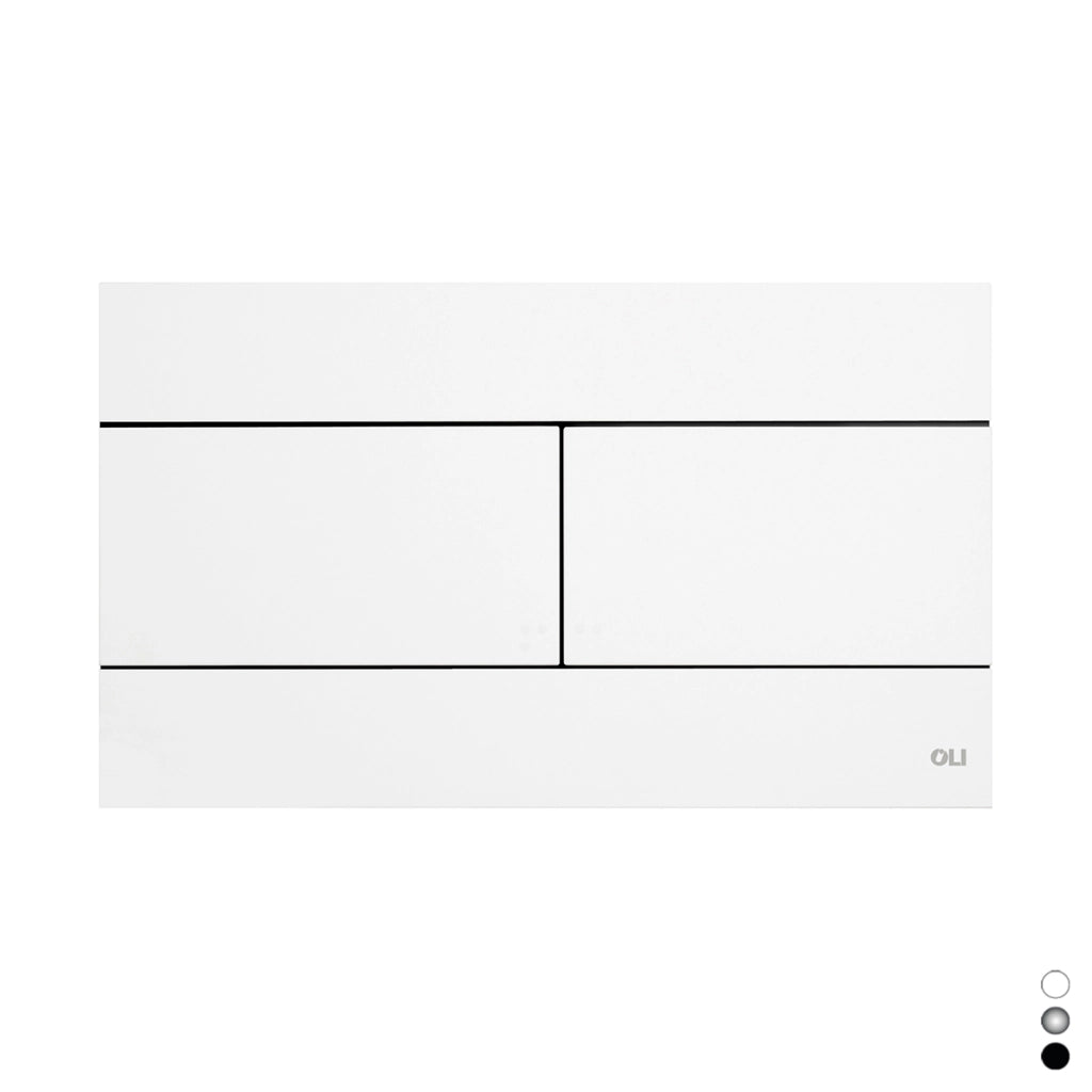 PLACCA SLIM DUAL- Cromo lucido- OLIVE- pezzi 1