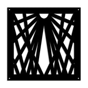 LASER - Pannello in PVC traforato - Parasole Colore: nero, Misura: 73x73 cm