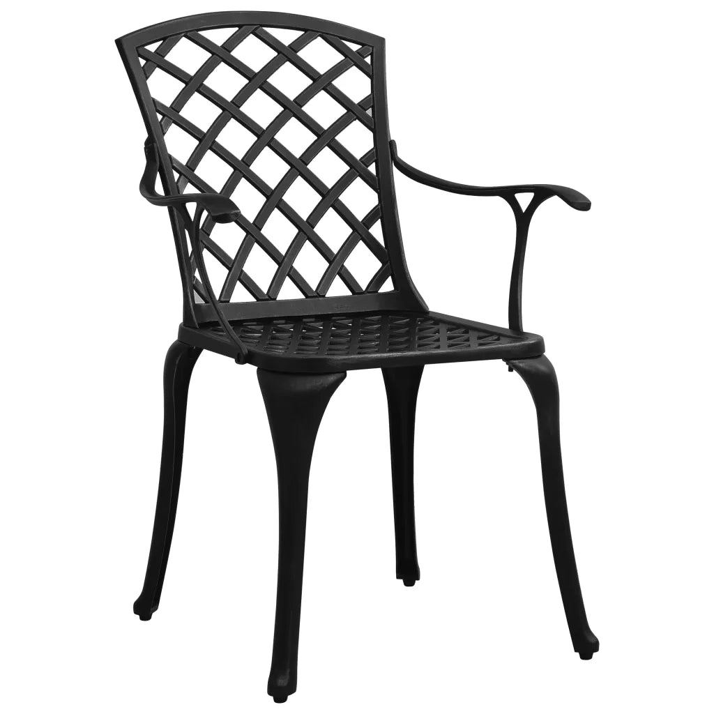 Set da Bistrot 3 pz Nero in Alluminio Pressofuso 3216346