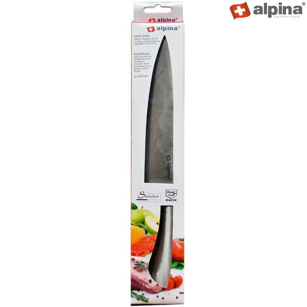 Coltello Chef in Acciaio Inossidabile Lama da 33,5 cm Ideale Carne Pesce Verdure