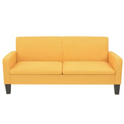 Divano a 3 Posti-Sofa 3 Posti 180x65x76 cm Giallo